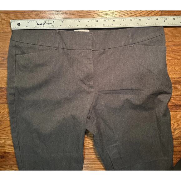 LOFT Curvy Skinny Ankle Fitted With Stretch Charcoal Gray Women’s Pants Size 14 - Picture 4 of 8